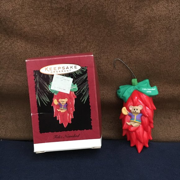 Hallmark Ornament FELIZ NAVIDAD Vintage 1995 Keepsake Ornament Original Box - Picture 1 of 12